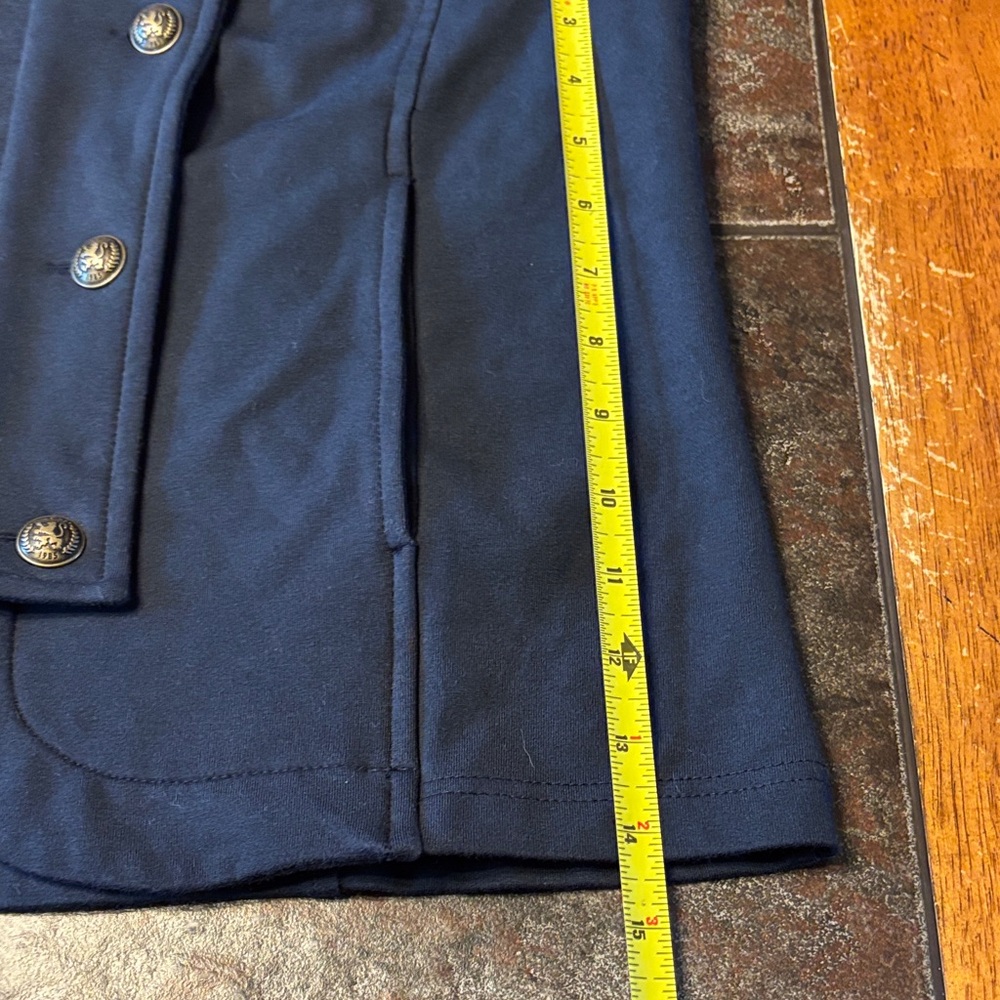 Tommy Hilfiger Women's Navy Double-Breasted Blazer - Picture 9 of 11